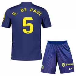 Camisola Atlético Madrid R. De Paul 5 Criança Equipamento 2ª 2025-26 Camisola Atlético Madrid R. De Paul 5 Criança Equipamento 2ª 2025-26