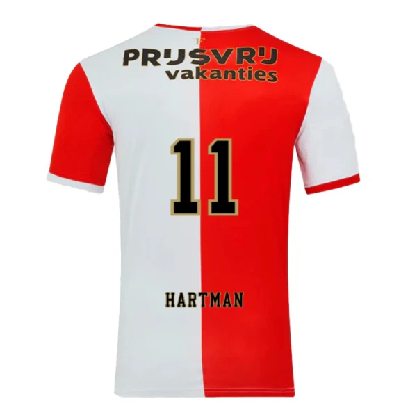 Camisola Feyenoord Hartman 11 Homem Equipamento 1ª 2025-26 Camisola Feyenoord Hartman 11 Homem Equipamento 1ª 2025-26
