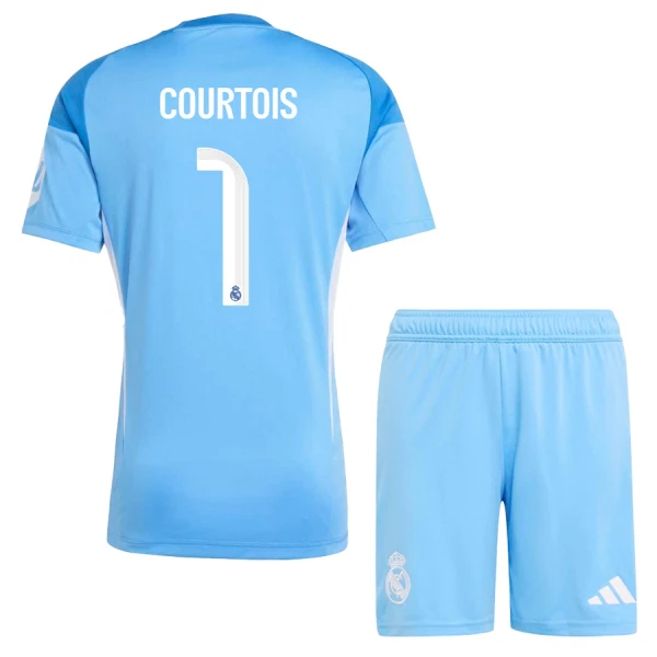 Camisola Guarda-Redes Real Madrid Courtois 1 Criança 2025-26 Camisola Guarda-Redes Real Madrid Courtois 1 Criança 2025-26