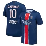 Camisola Paris Saint-Germain 1 Star Dembele 10 Homem Equipamento 1ª 2024/25