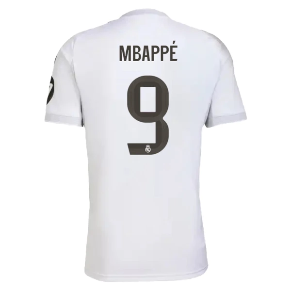 Camisola Real Madrid Mbappé 9 Homem Equipamento 1ª 2025-26 Camisola Real Madrid Mbappé 9 Homem Equipamento 1ª 2025-26