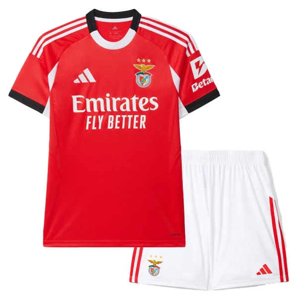 Camisola SL Benfica Criança Equipamento 1ª 2025-26 Camisola SL Benfica Criança Equipamento 1ª 2025-26