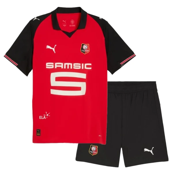 Camisola Stade Rennais Criança Equipamento 1ª 2025-26 Camisola Stade Rennais Criança Equipamento 1ª 2025-26