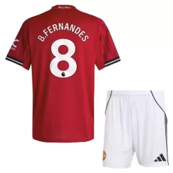 Camisola Manchester United Bruno Fernandes 8 Criança Equipamento 1ª 2025-26 Camisola Manchester United Bruno Fernandes 8 Criança Equipamento 1ª 2025-26