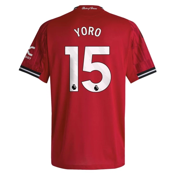 Camisola Manchester United Yoro 15 Homem Equipamento 1ª 2025-26 Camisola Manchester United Yoro 15 Homem Equipamento 1ª 2025-26