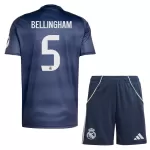 Camisola Real Madrid Bellingham 5 Criança Equipamento 2ª 2025-26