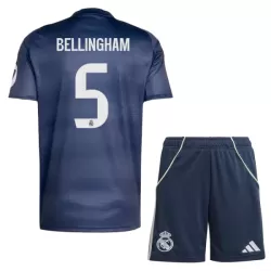 Camisola Real Madrid Bellingham 5 Criança Equipamento 2ª 2025-26 Camisola Real Madrid Bellingham 5 Criança Equipamento 2ª 2025-26