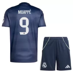 Camisola Real Madrid Mbappé 9 Criança Equipamento 2ª 2025-26 Camisola Real Madrid Mbappé 9 Criança Equipamento 2ª 2025-26