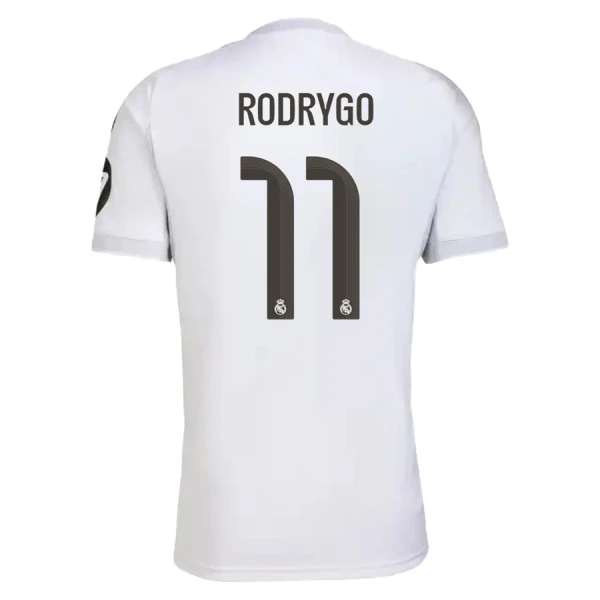 Camisola Real Madrid Rodrygo 11 Criança Equipamento 1ª 2025-26