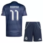 Camisola Real Madrid Rodrygo 11 Criança Equipamento 2ª 2025-26