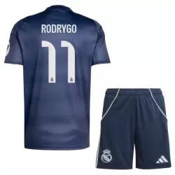 Camisola Real Madrid Rodrygo 11 Criança Equipamento 2ª 2025-26 Camisola Real Madrid Rodrygo 11 Criança Equipamento 2ª 2025-26