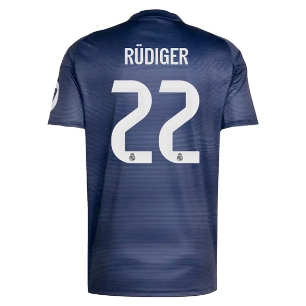 Camisola Real Madrid Rudiger 22 Homem Equipamento 2ª 2025-26 Camisola Real Madrid Rudiger 22 Homem Equipamento 2ª 2025-26