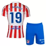 Camisola Atlético Madrid J. Alvarez 19 Criança Equipamento 1ª 2025-26