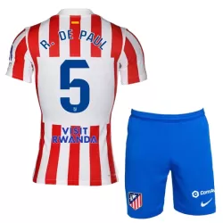 Camisola Atlético Madrid R. De Paul 5 Criança Equipamento 1ª 2025-26 Camisola Atlético Madrid R. De Paul 5 Criança Equipamento 1ª 2025-26