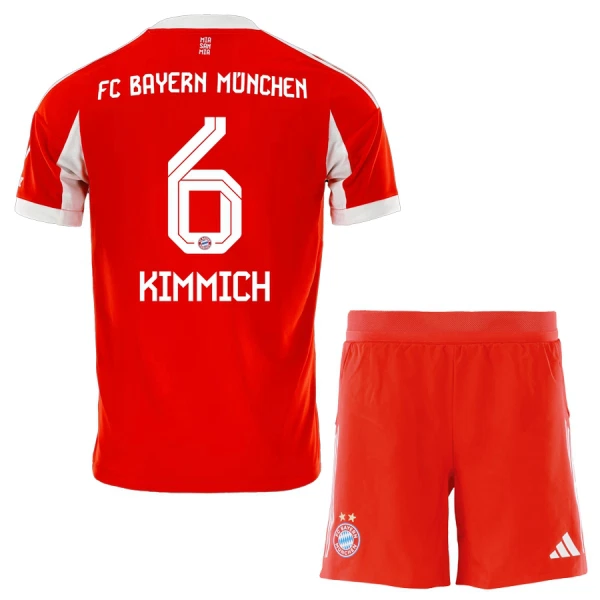 Camisola FC Bayern de Munique Joshua Kimmich 6 Criança Equipamento 1ª 2025-26 Camisola FC Bayern de Munique Joshua Kimmich 6 Criança Equipamento 1ª 2025-26