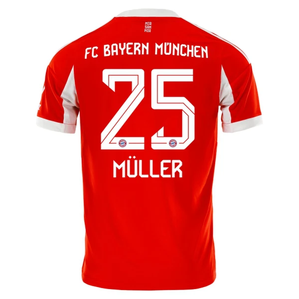 Camisola FC Bayern de Munique Thomas Müller 25 Homem Equipamento 1ª 2025-26 Camisola FC Bayern de Munique Thomas Müller 25 Homem Equipamento 1ª 2025-26