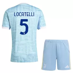 Camisola Juventus Locatelli 5 Criança Equipamento 2ª 2025-26 Camisola Juventus Locatelli 5 Criança Equipamento 2ª 2025-26