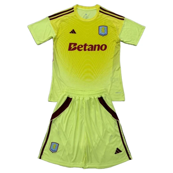 Camisola Guarda-Redes Aston Villa Criança 2025-26 Amarela