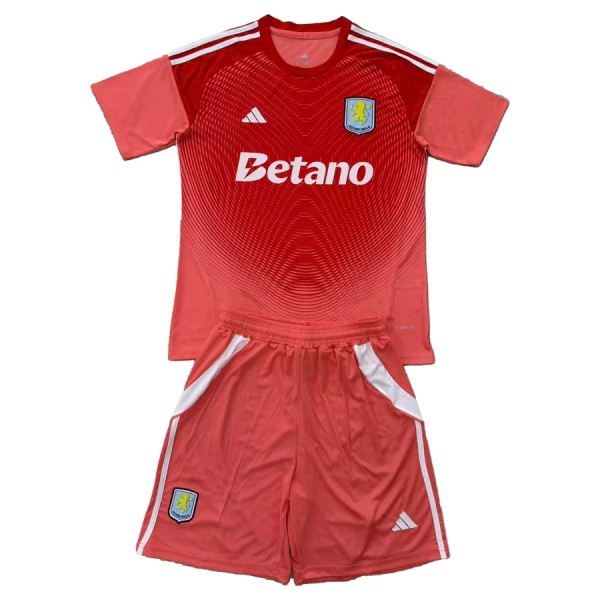 Camisola Guarda-Redes Aston Villa Criança 2025-26 Vermelha