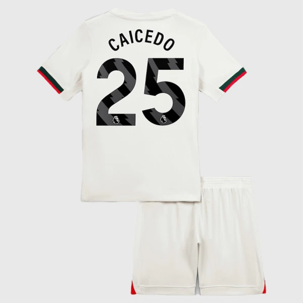 Camisola Chelsea Caicedo 25 Criança Equipamento 2ª 2025-26