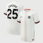 Camisola Chelsea Caicedo 25 Homem Equipamento 2ª 2025-26