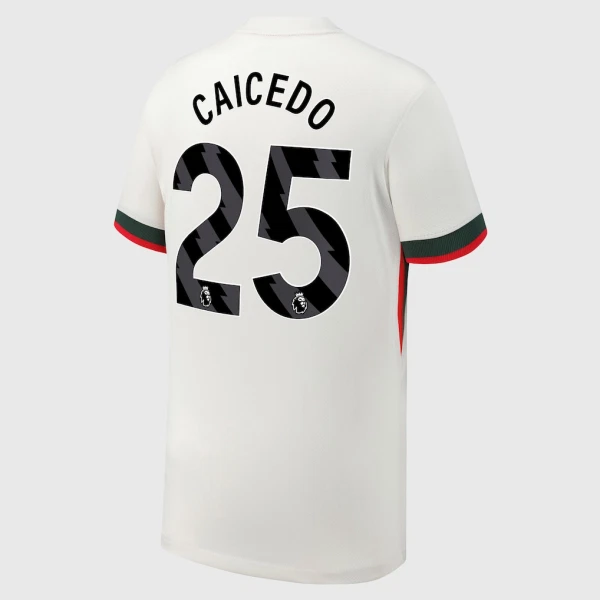 Camisola Chelsea Caicedo 25 Homem Equipamento 2ª 2025-26
