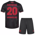 Camisola Bayer Leverkusen Alejandro Grimaldo 20 Criança Equipamento 1ª 2025-26