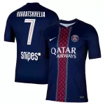Camisola Paris Saint-Germain Kvaratskhelia 7 Homem Equipamento 1ª 2025-26