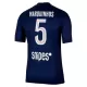 Camisola Paris Saint-Germain Marquinhos 5 Homem Equipamento 1ª 2025-26