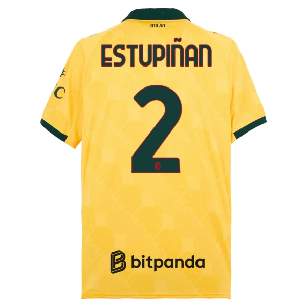 Camisola AC Milan Estupinan 2 Homem Equipamento 3ª 2025-26 Camisola AC Milan Estupinan 2 Homem Equipamento 3ª 2025-26