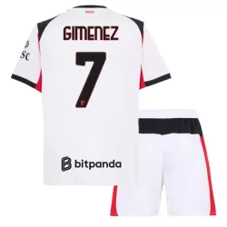 Camisola AC Milan Gimenez 7 Criança Equipamento 2ª 2025-26 Camisola AC Milan Gimenez 7 Criança Equipamento 2ª 2025-26