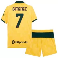 Camisola AC Milan Gimenez 7 Criança Equipamento 3ª 2025-26 Camisola AC Milan Gimenez 7 Criança Equipamento 3ª 2025-26