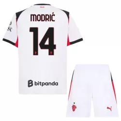 Camisola AC Milan Modrić 14 Criança Equipamento 2ª 2025-26 Camisola AC Milan Modrić 14 Criança Equipamento 2ª 2025-26