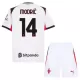 Camisola AC Milan Modrić 14 Criança Equipamento 2ª 2025-26 Camisola AC Milan Modrić 14 Criança Equipamento 2ª 2025-26