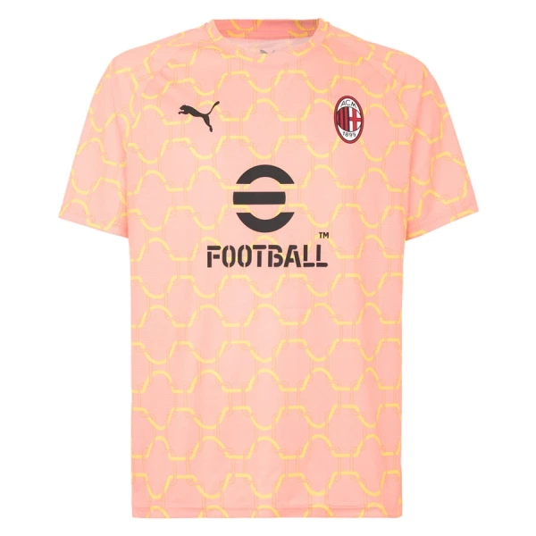 Camisola AC Milan Pre-Match Homem 2025-26 Rosa Camisola AC Milan Pre-Match Homem 2025-26 Rosa
