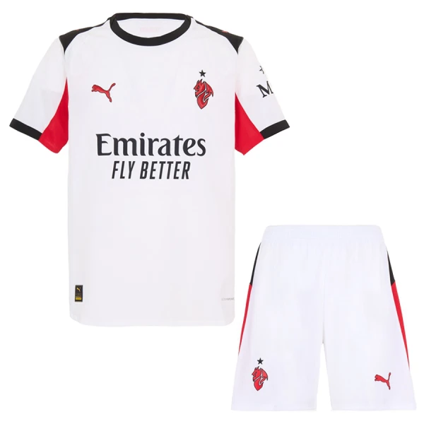 Camisola AC Milan Rafael Leao 10 Criança Equipamento 2ª 2025-26