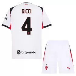 Camisola AC Milan Ricci 4 Criança Equipamento 2ª 2025-26 Camisola AC Milan Ricci 4 Criança Equipamento 2ª 2025-26