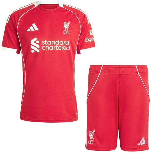 Camisola Liverpool Criança Equipamento 1ª 2025-26 Camisola Liverpool Criança Equipamento 1ª 2025-26