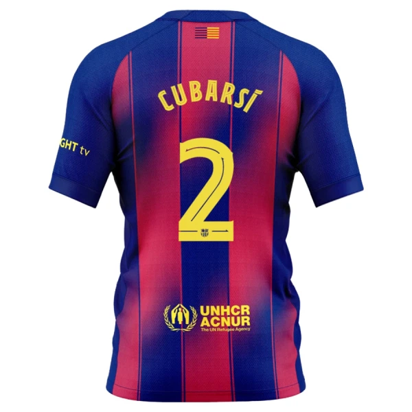 Camisola FC Barcelona Cubarsi 2 Homem Equipamento 1ª 2025-26 Camisola FC Barcelona Cubarsi 2 Homem Equipamento 1ª 2025-26