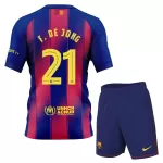Camisola FC Barcelona Frenkie de Jong 21 Criança Equipamento 1ª 2025-26