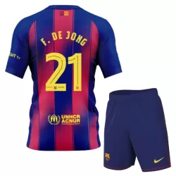 Camisola FC Barcelona Frenkie de Jong 21 Criança Equipamento 1ª 2025-26 Camisola FC Barcelona Frenkie de Jong 21 Criança Equipamento 1ª 2025-26