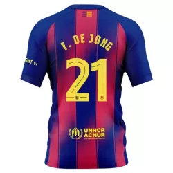 Camisola FC Barcelona Frenkie de Jong 21 Homem Equipamento 1ª 2025-26 Camisola FC Barcelona Frenkie de Jong 21 Homem Equipamento 1ª 2025-26