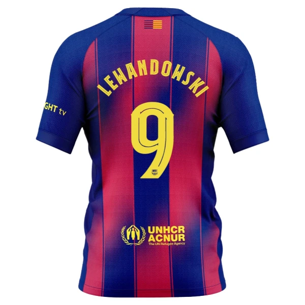 Camisola FC Barcelona Lewandowski 9 Criança Equipamento 1ª 2025-26