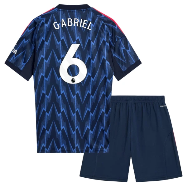 Camisola Arsenal Gabriel 6 Criança Equipamento 2ª 2025-26