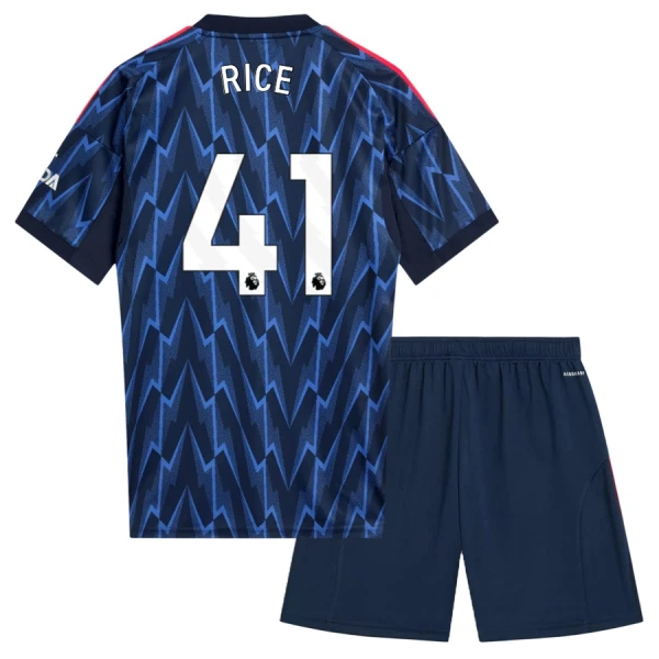 Camisola Arsenal Rice 41 Criança Equipamento 2ª 2025-26 Camisola Arsenal Rice 41 Criança Equipamento 2ª 2025-26