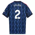 Camisola Arsenal Saliba 2 Homem Equipamento 2ª 2025-26