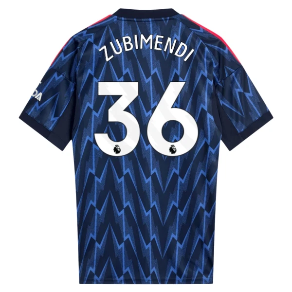 Camisola Arsenal Zubimendi 36 Homem Equipamento 2ª 2025-26 Camisola Arsenal Zubimendi 36 Homem Equipamento 2ª 2025-26