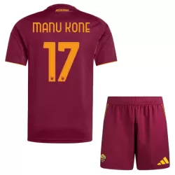 Camisola AS Roma Manu Kone 17 Criança Equipamento 1ª 2025-26 Camisola AS Roma Manu Kone 17 Criança Equipamento 1ª 2025-26