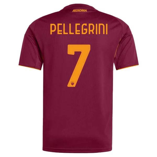 Camisola AS Roma Pellegrini 7 Homem Equipamento 1ª 2025-26 Camisola AS Roma Pellegrini 7 Homem Equipamento 1ª 2025-26
