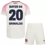 Camisola Bayer Leverkusen Alejandro Grimaldo 20 Criança Equipamento 2ª 2025-26